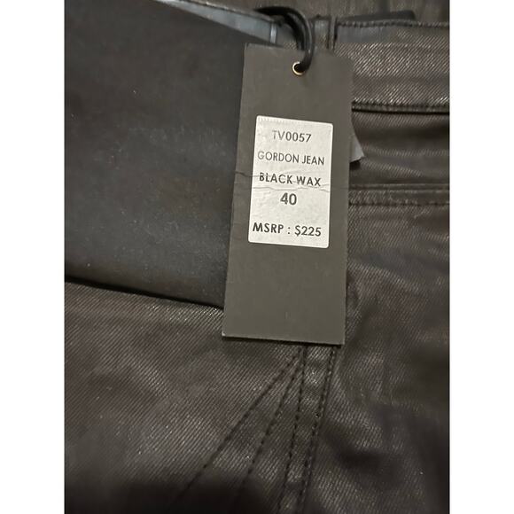 Si Tu Veux Gordon Jean Black Wax Size 40 - Picture 4 of 4